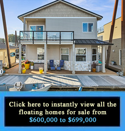Floating Homes for Sale in Portland Oregon View All the Floating Homes for Sale in Portland Oregon from $600000 to $699999